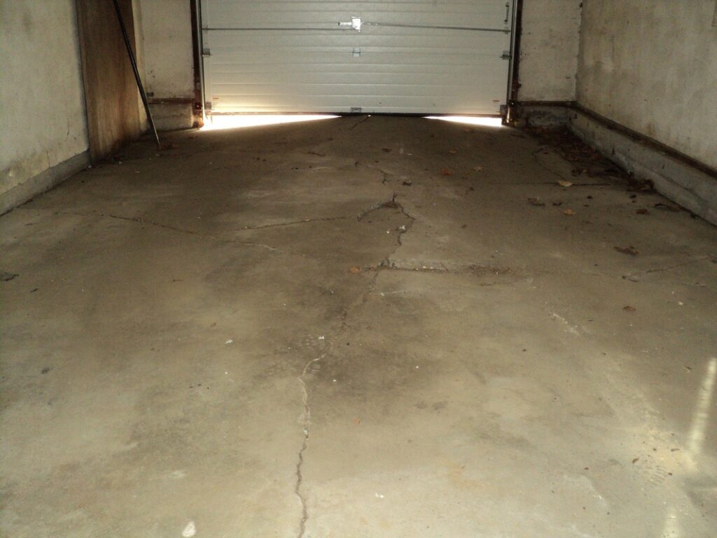 Heaving garage floor